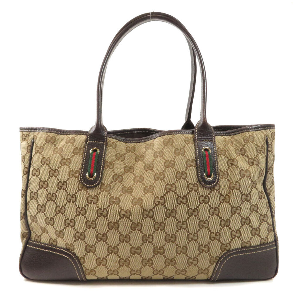 Gucci GG Tote Canvas Bag Princy Black